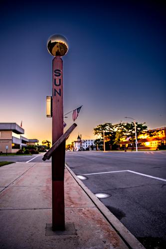 Sun on the Planetary Walk in Escanaba, MI