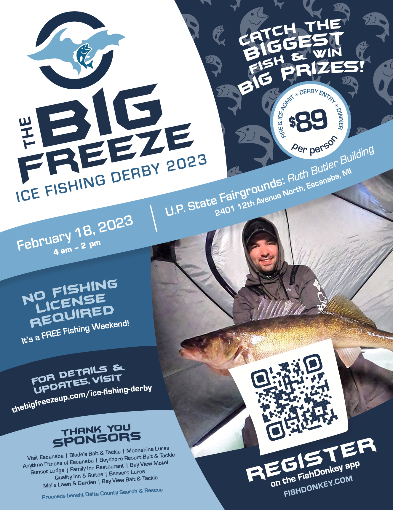 2023 Big Freeze Fishing Poster