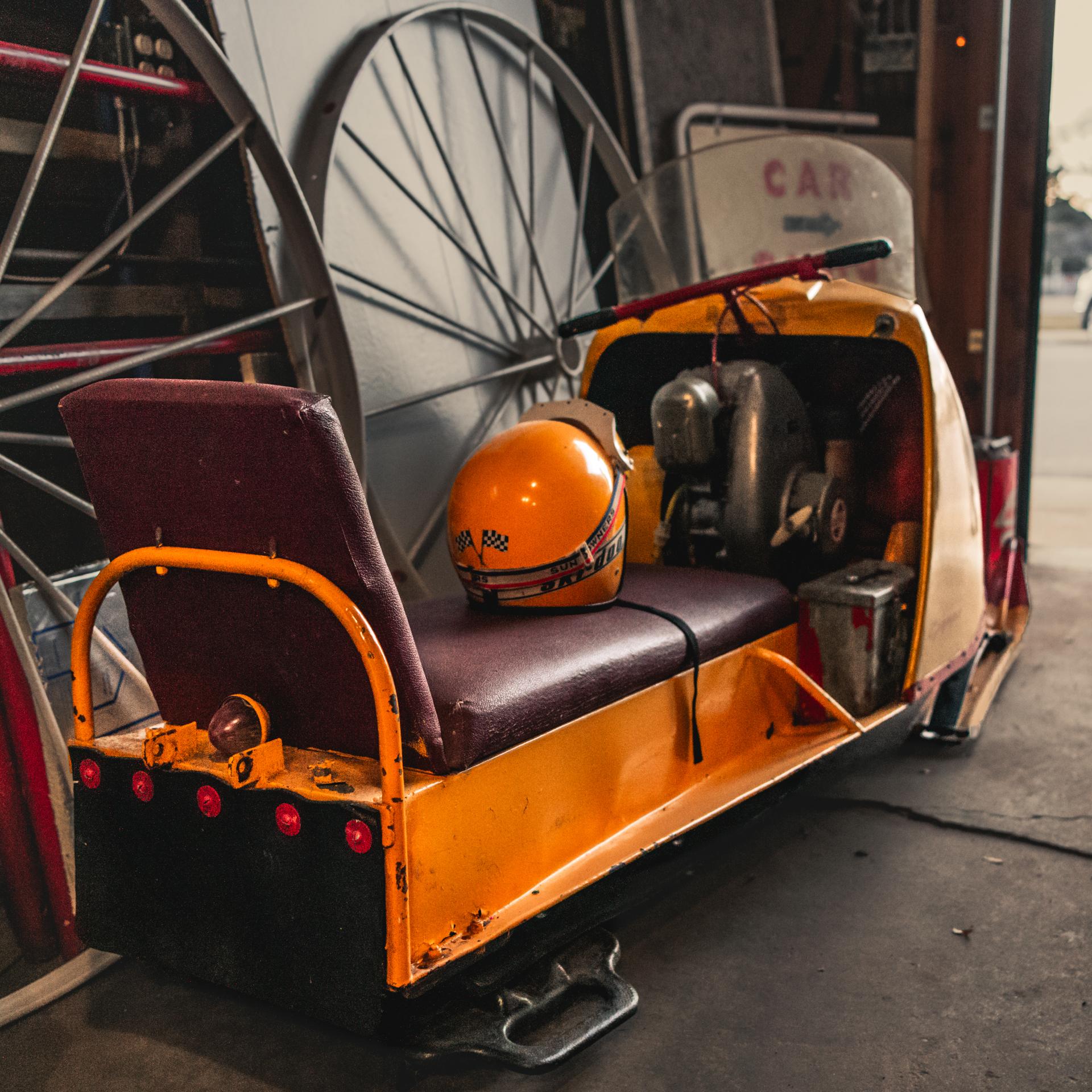 Rapid River Relic Ride - Old Snowmobile