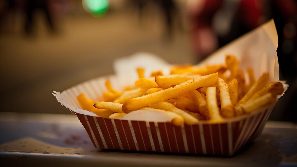 A basket of fries at the state fair.
