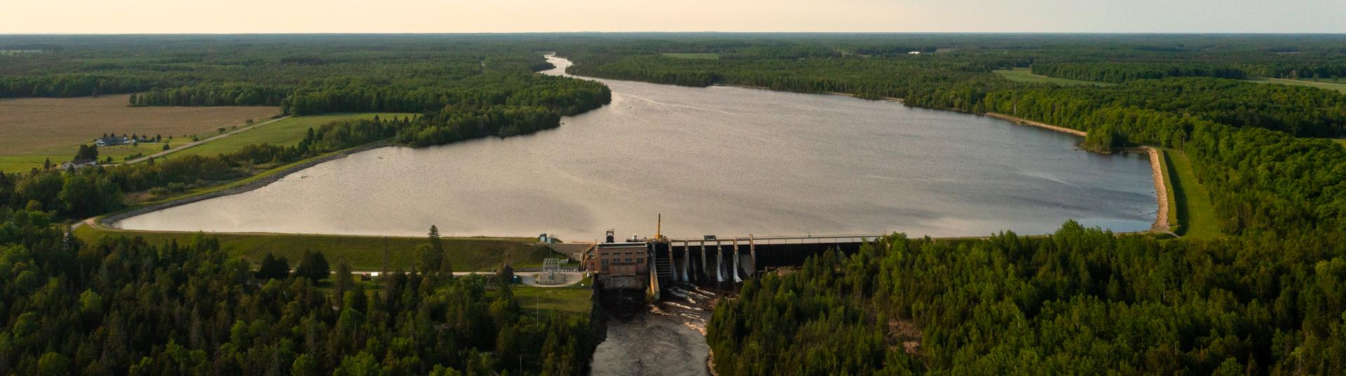 Boney Falls Basin Dam - Escanaba River