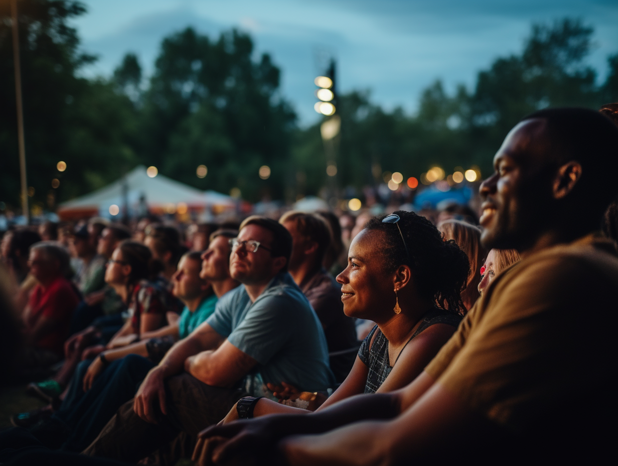 Crowd at Boogie Fest watching