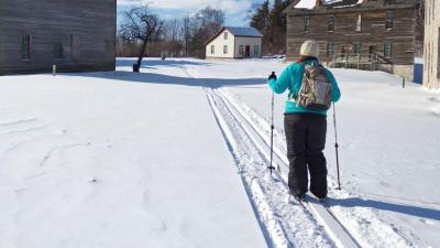 cross-country skiing