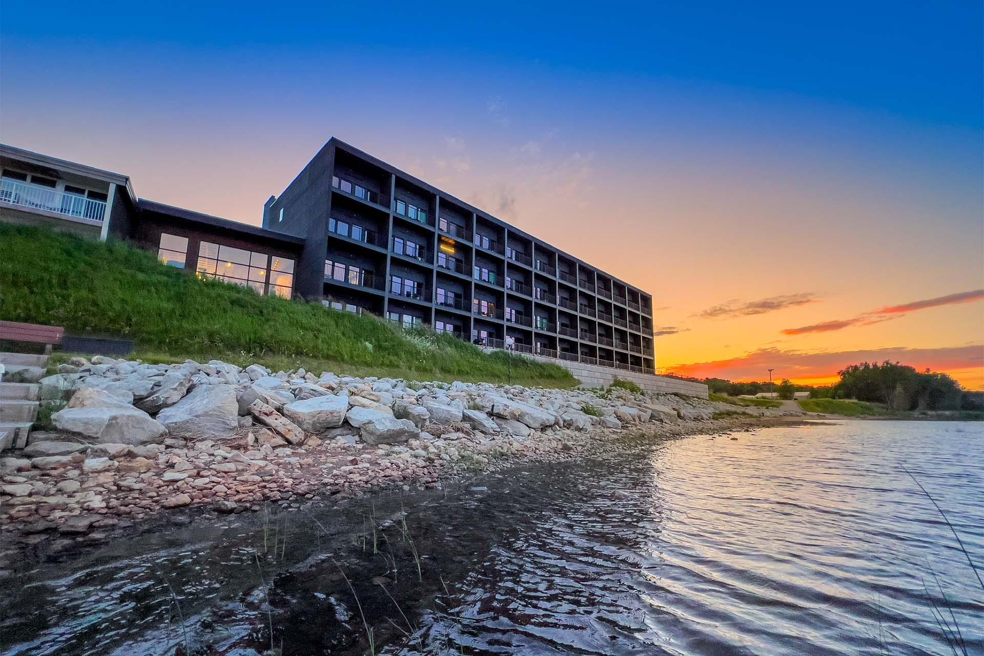 Sunset views at the Terrace Bay Hotel in Gladstone