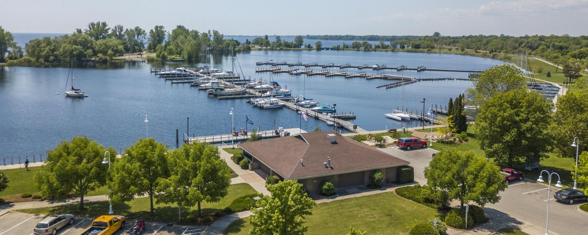 A Marina in the Summer.