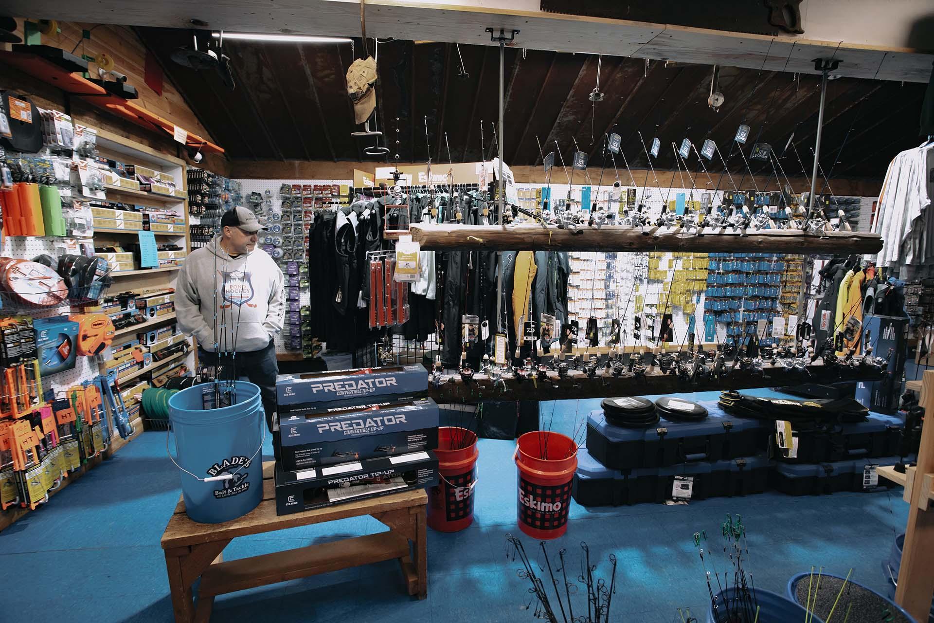 Blade’s Bait & Tackle photo courtesy of Upper Peninsula Travel and Recreation Association.