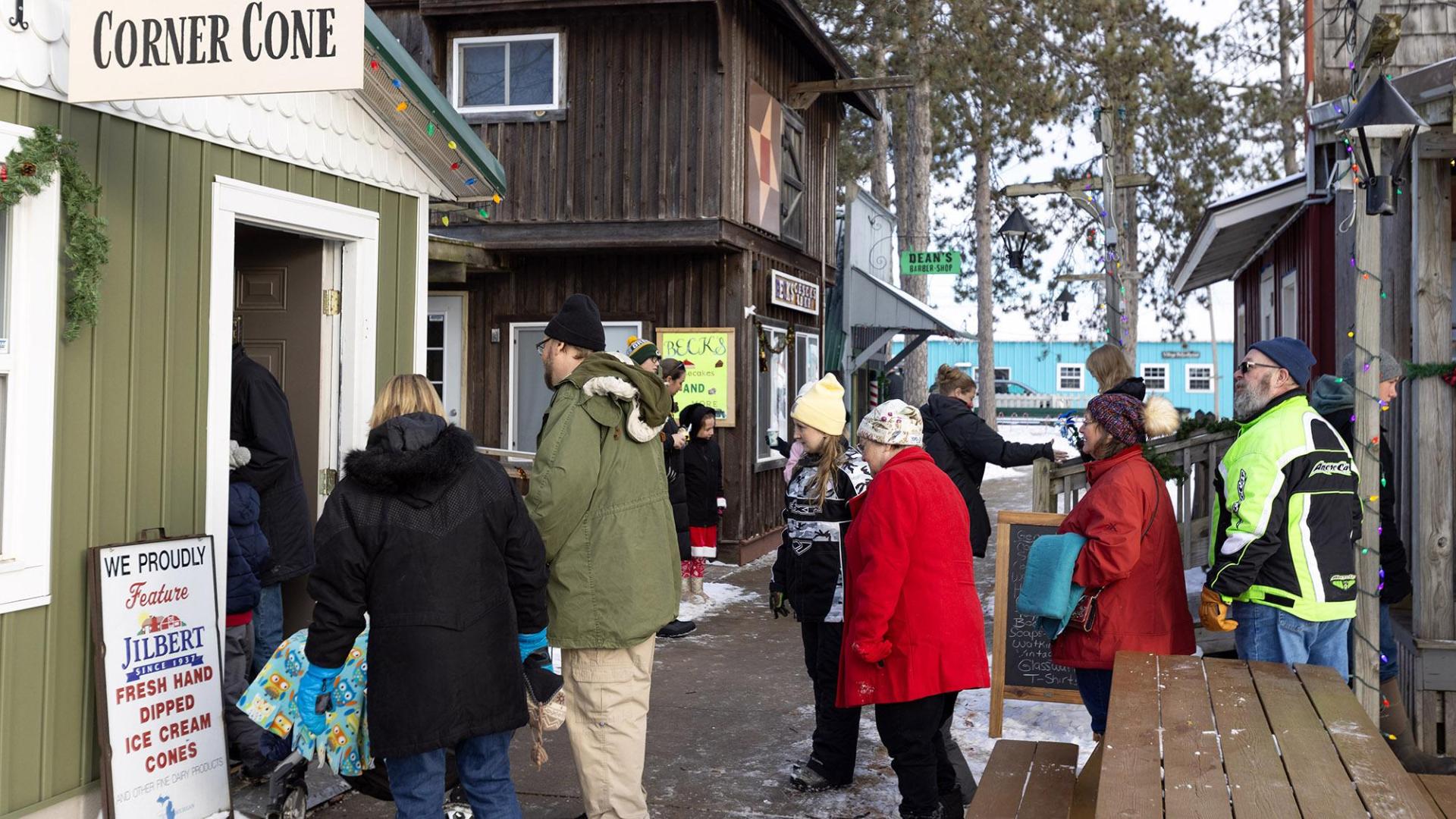 Corner Cone at Christmas in the Village