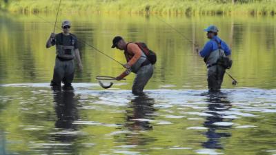 Men fishing