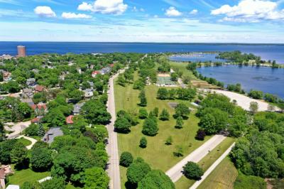 aerial view of ludington park