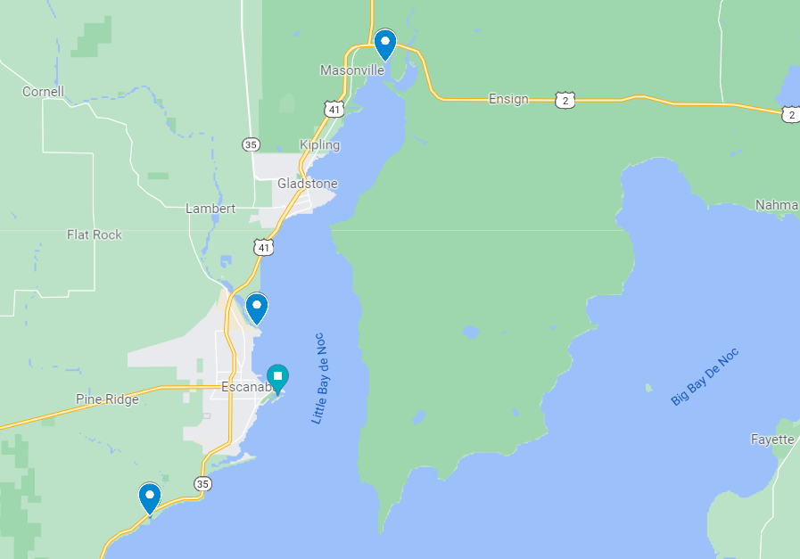 walleye and brown trout fishing locations