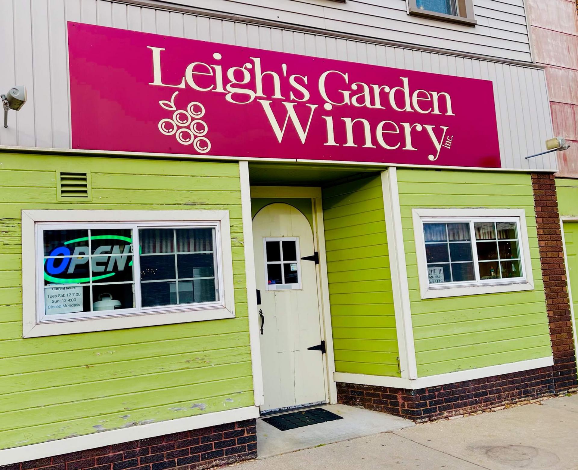 leighs garden winery exterior