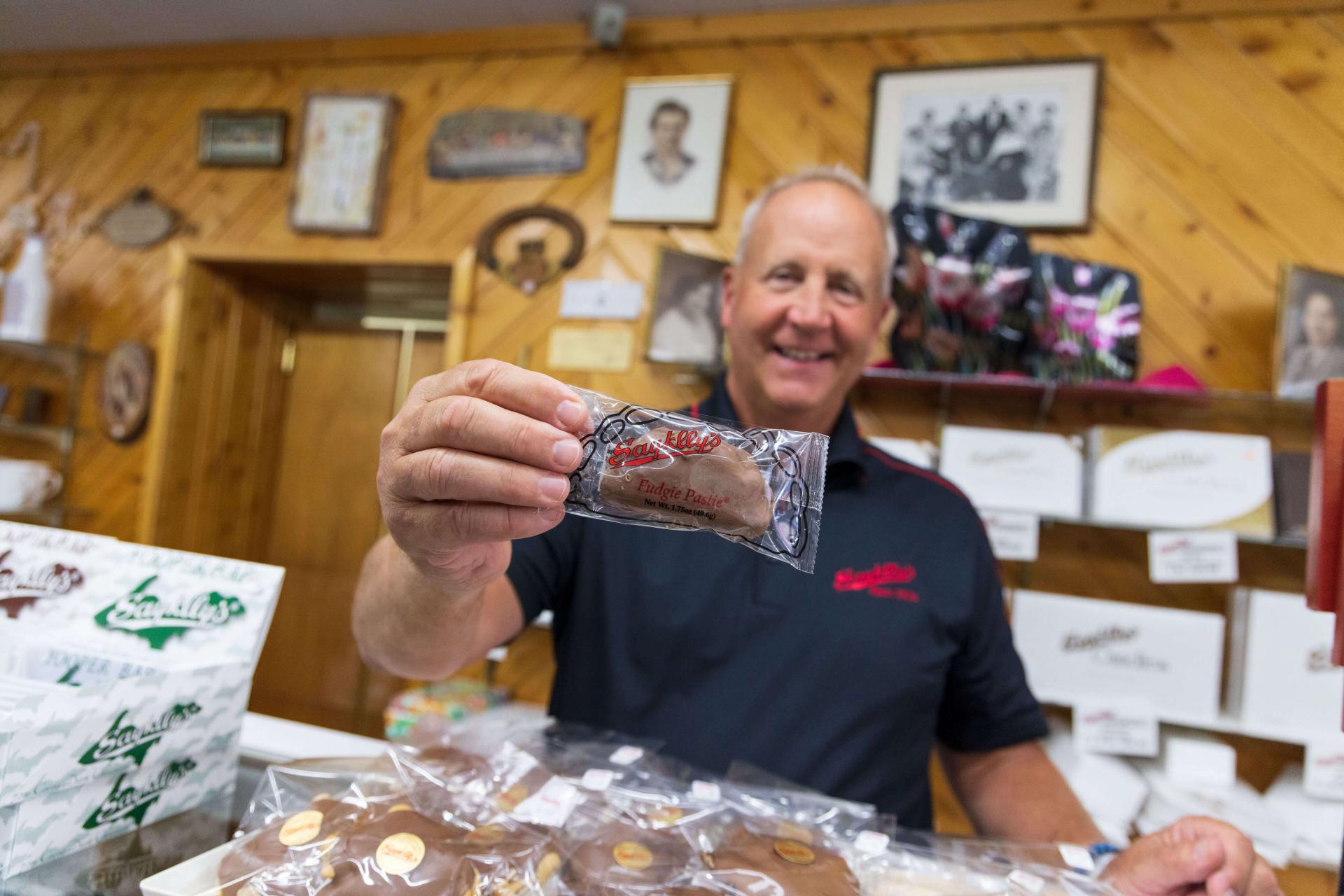 A fudge pasty at Sayklly