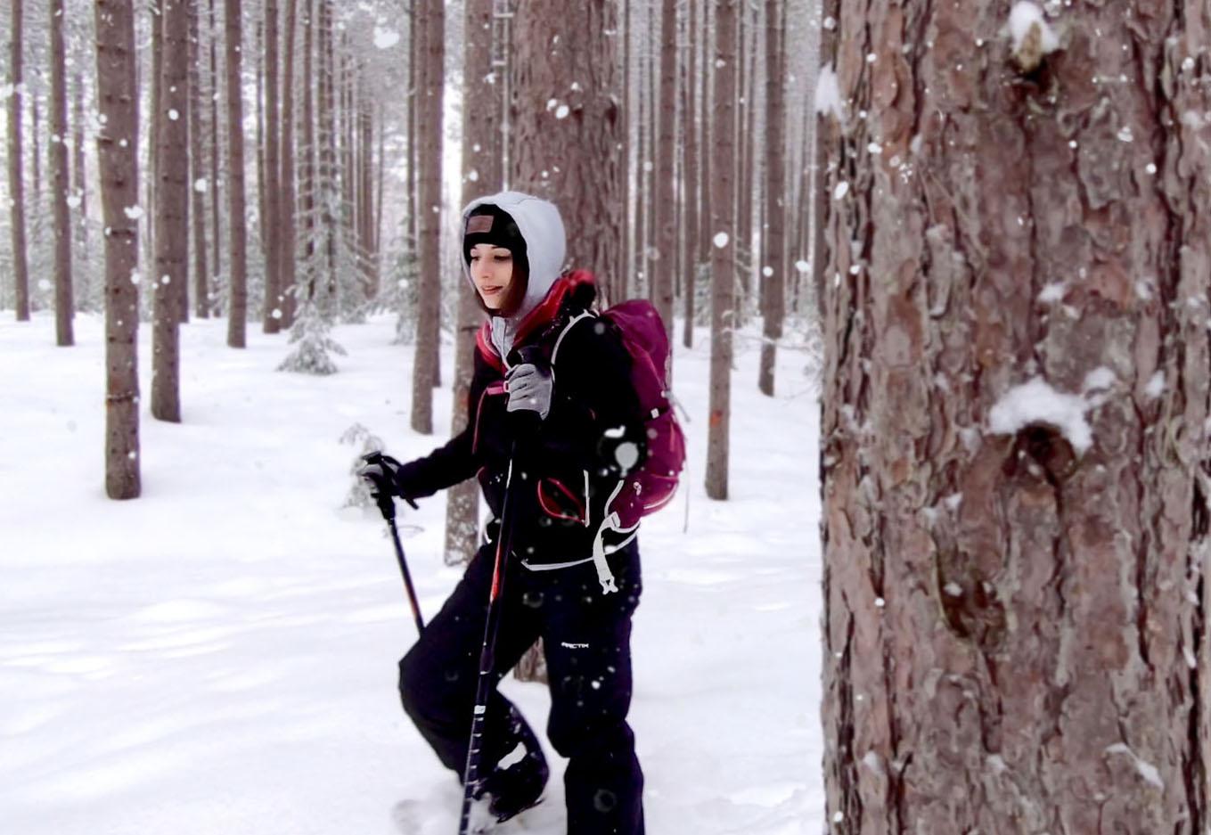 snowshoeing