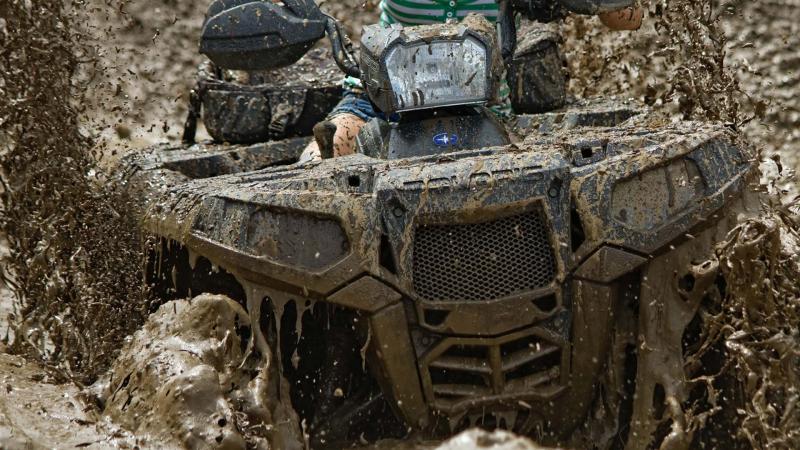 Offroading in the mud